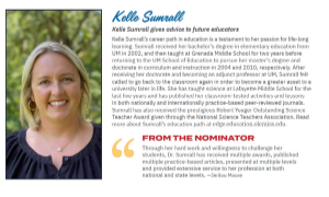 Kelle Sumrall Gives Advice to Future Educators